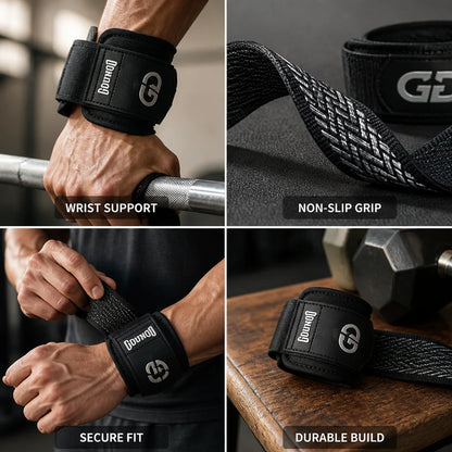Non-Slip Ultra-Dense Wrist Straps (Comfortable Fit)