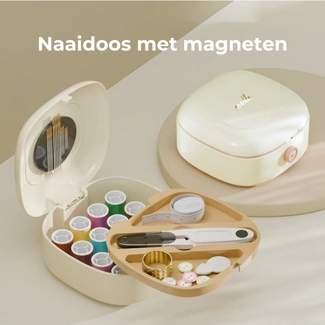 Magnetic Sewing Kit with Double-Layer Box