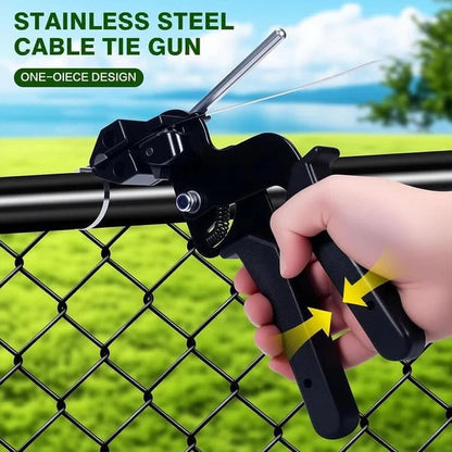 Stainless Steel Cable Tie Gun with 100 Cable Ties