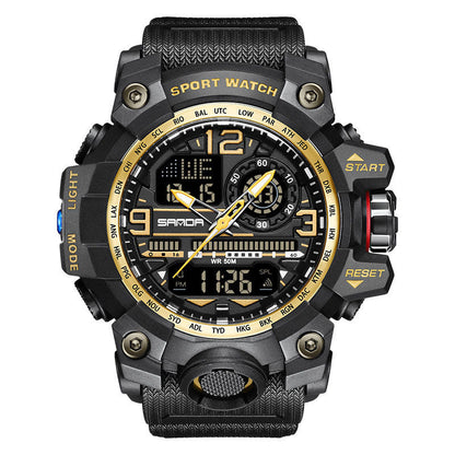 Men's Multifunction Watch with Luminous Display & Water Resistance