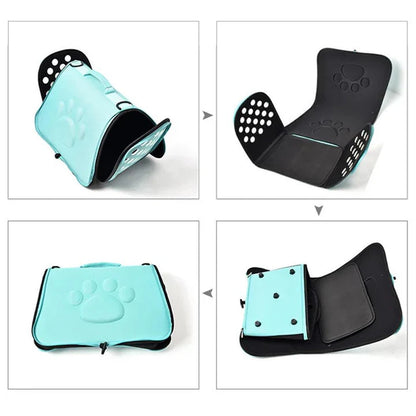 Foldable Pet Carrier Bag for Small Dogs & Cats