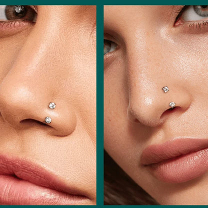 Horseshoe ring nose with internal thread