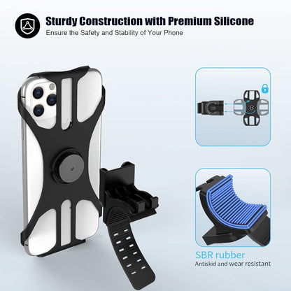 Bicycle Phone Holder 360° Rotatable Removable