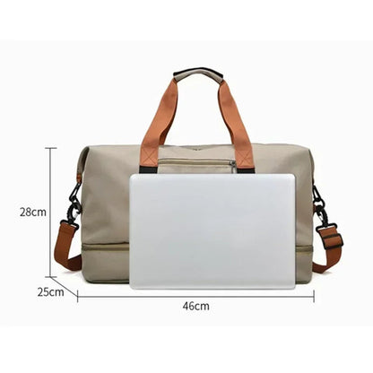 VOLARIS Fitness Travel Bag with Wet and Dry Separation