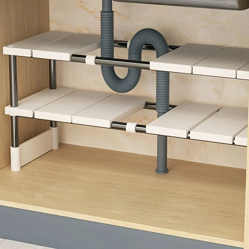 Extendable Under-Sink Shelf Kitchen