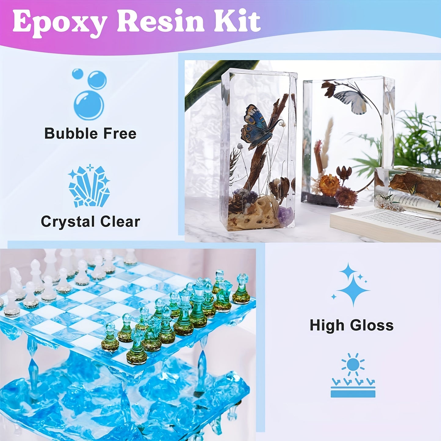 Epoxy Resin Set 1:1 | Crystal Clear Casting Resin for DIY