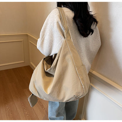 Large Shoulder Bag with Zipper
