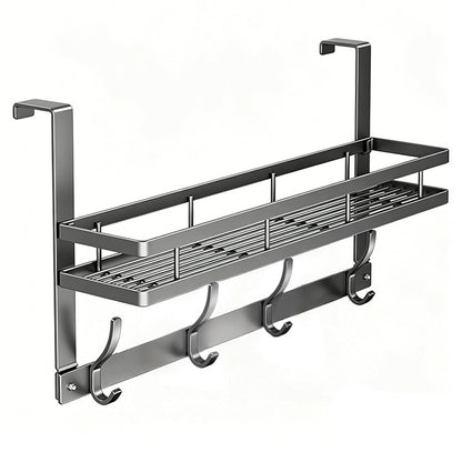 Door Organizer with Storage Basket and Hooks