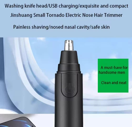 Electric waterproof LED nose hair trimmer