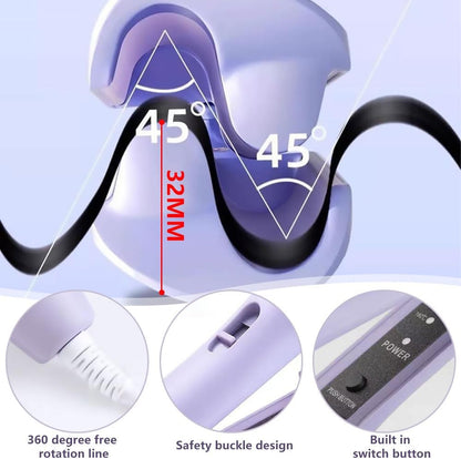 GlamCurl Ceramic Curling Wand with Ion Technology