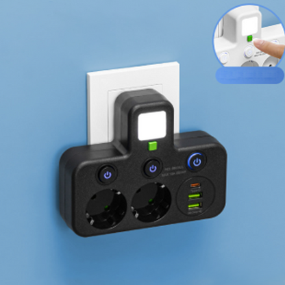 PowerNest Extension Lead with USB Ports & Switches
