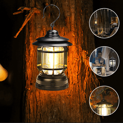 Retro LED Camping Lamp VintageGlow