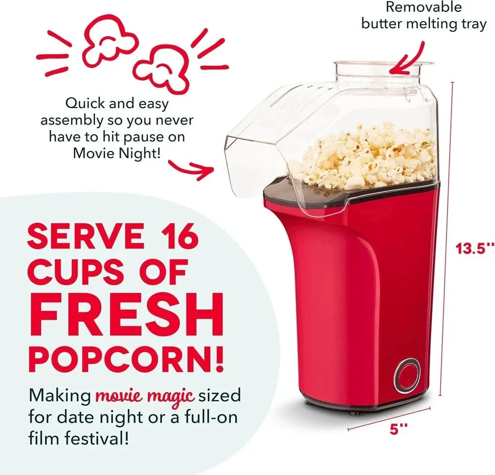 PopNGo™ Hot Air Popcorn Maker Without Oil
