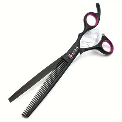 Dog grooming kit with stainless steel blades and ergonomic handles