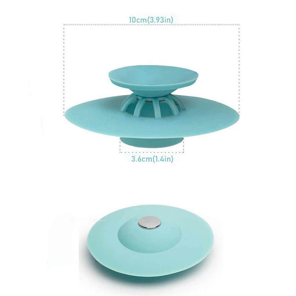 Drain Stopper Silicone with Hair Strainer 4–5 cm