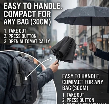 Stormax Foldable Umbrella – Windproof & Stylish