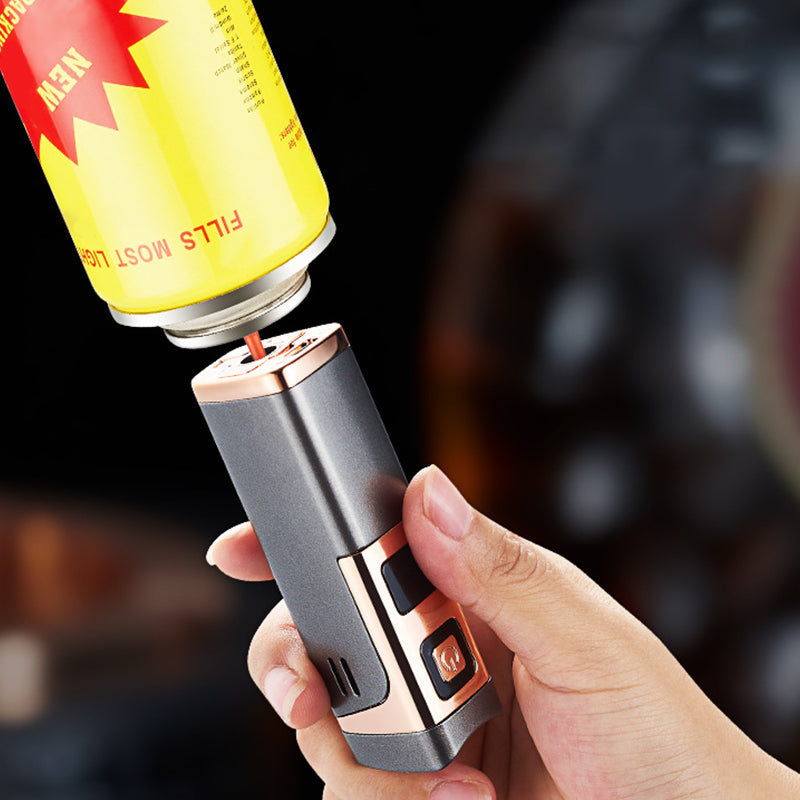 Lighter with LED Display and Triple Jet Flame