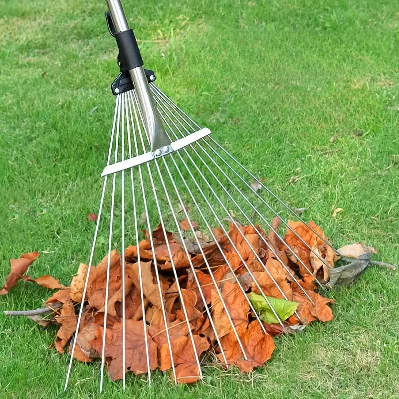 FlexiReach Telescopic Rake – Gardening Without Back Strain