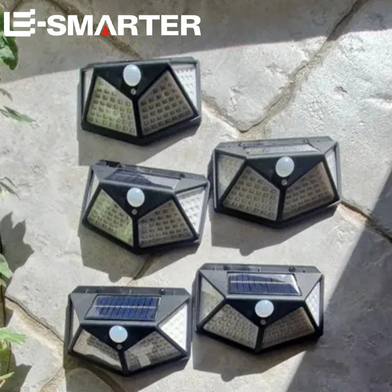 Solar Wall Light Outdoor 100 LED with Motion Sensor