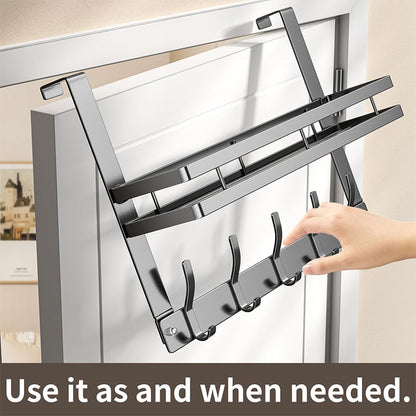 Door Organizer with Storage Basket and Hooks