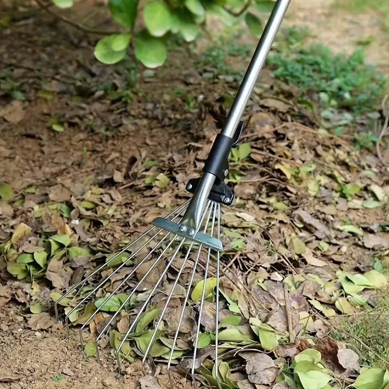 FlexiReach Telescopic Rake – Gardening Without Back Strain