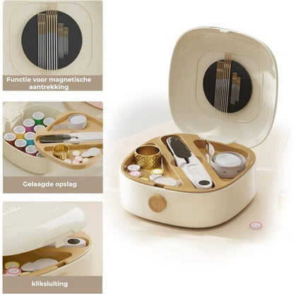Magnetic Sewing Kit with Double-Layer Box