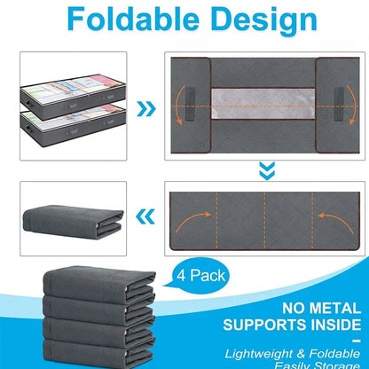 Underbed Storage Bags 90L 2-Piece Set