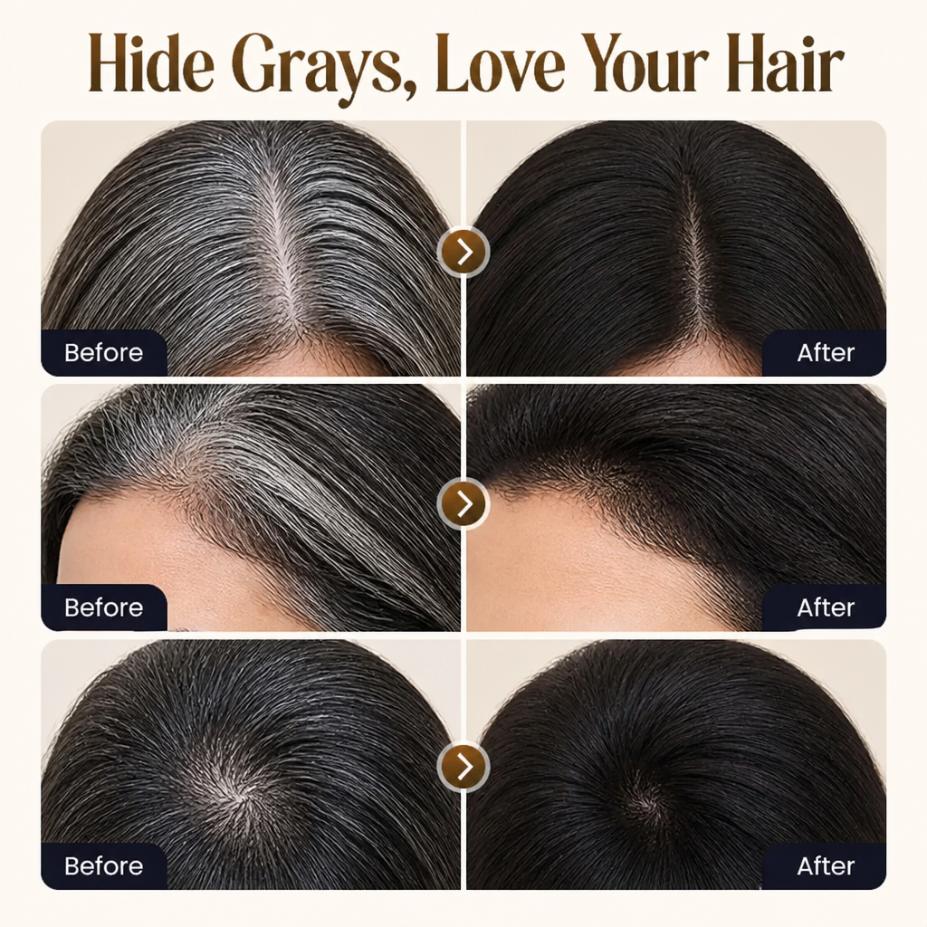 Clay comb for temporary hair color