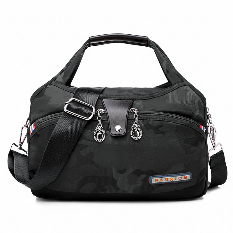 Nylon Crossbody Bag with Anti-Theft Protection