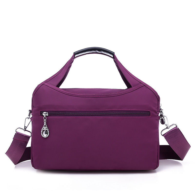 Nylon Crossbody Bag with Anti-Theft Protection