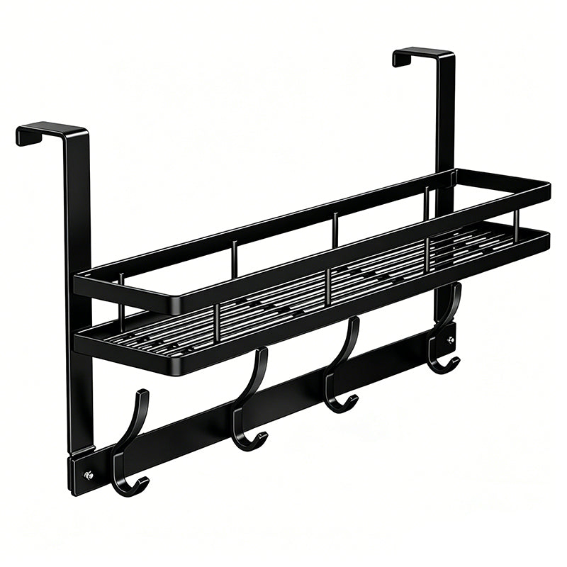 Door Organizer with Storage Basket and Hooks