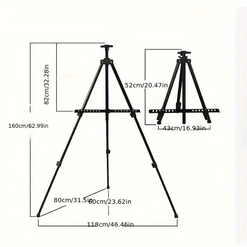 Aluminum Tripod Easel with Carrying Bag