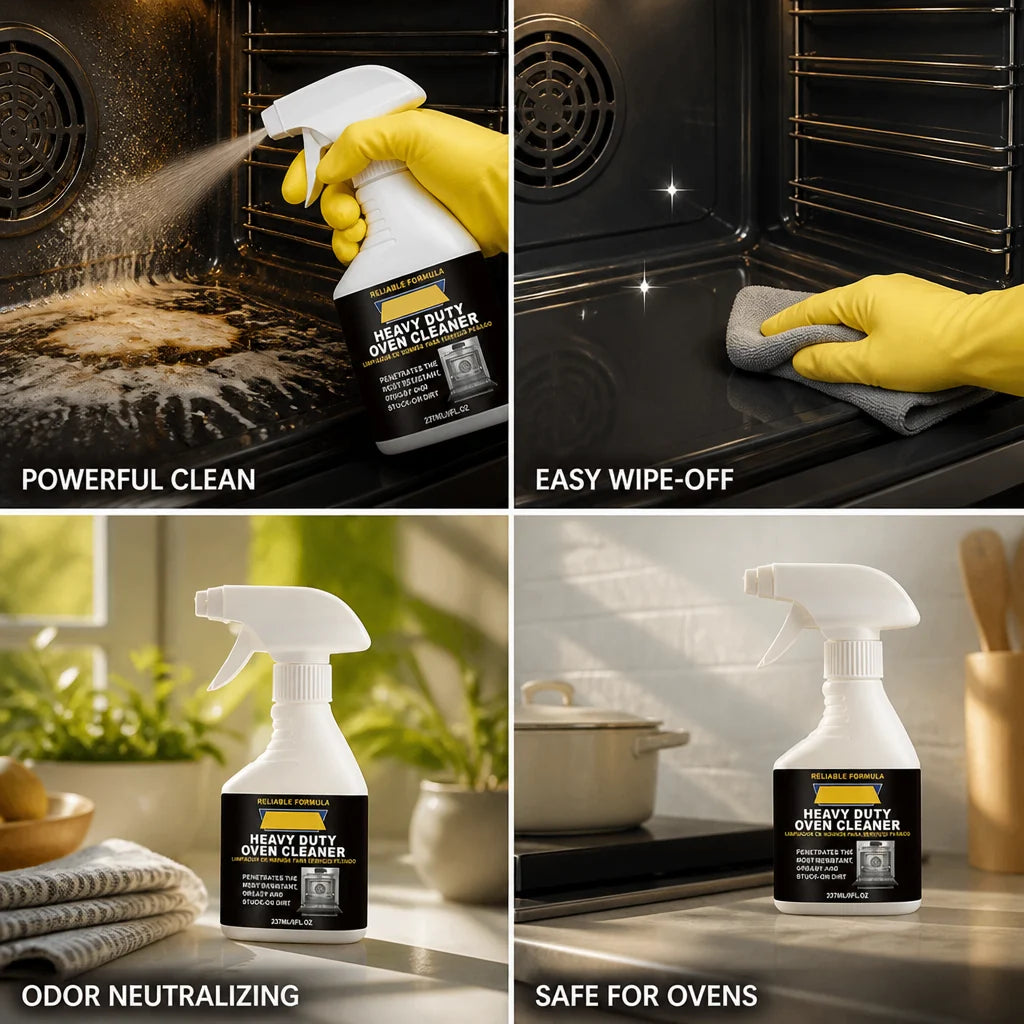 High-Performance Oven Cleaner Spray for Degreasing and Odor Neutralization (237 ml)