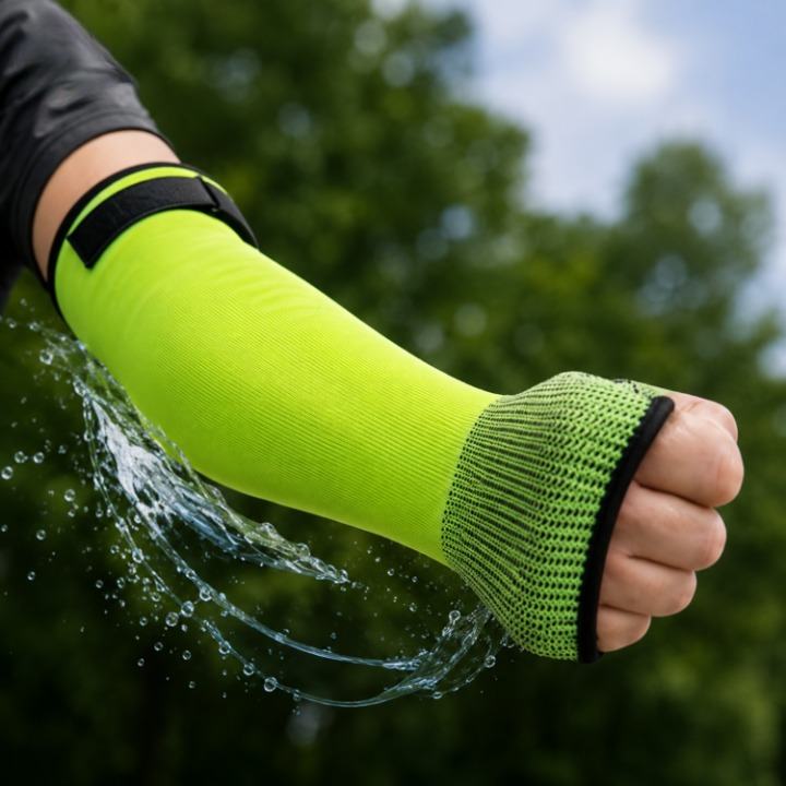 Cut-resistant work sleeves with Velcro closure 40 cm