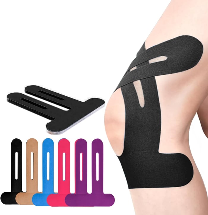 FlexiKnee Pre-Cut Kinesiology Knee Tape Strips