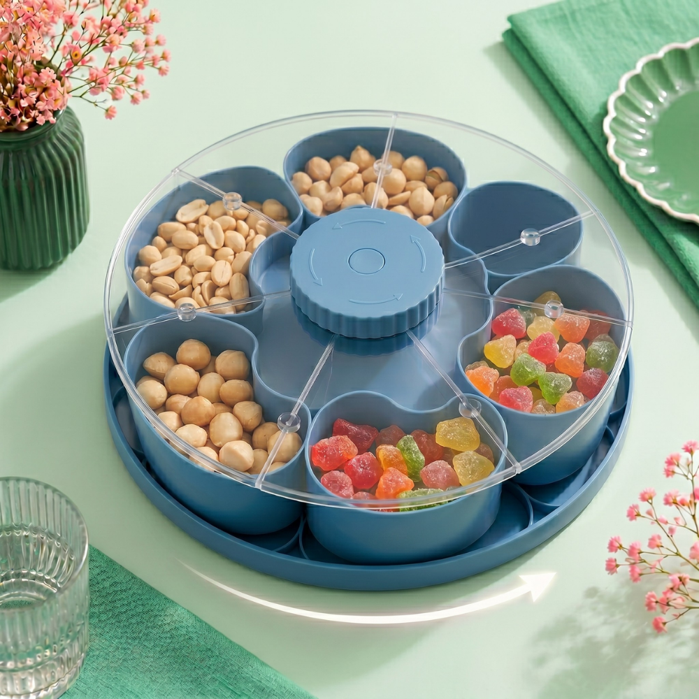 ServeSpin Turntable with Compartments