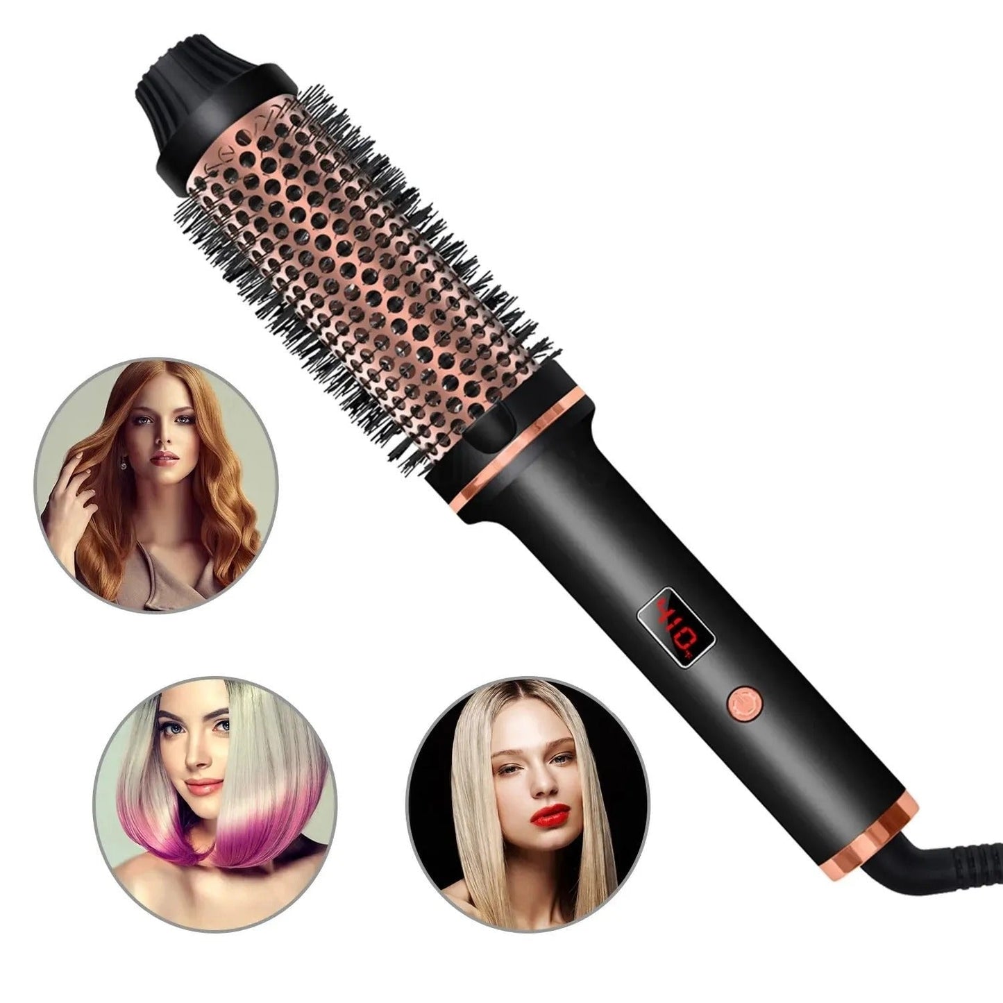 3-in-1 Thermal Curling Brush with Ion Technology