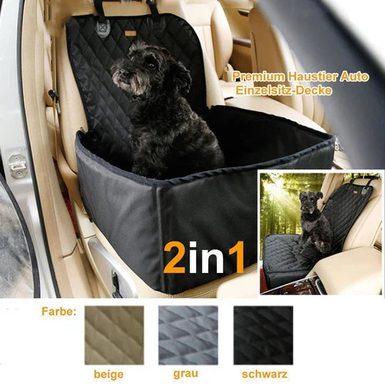 Waterproof Pet Car Seat Cover with Non-Slip Base