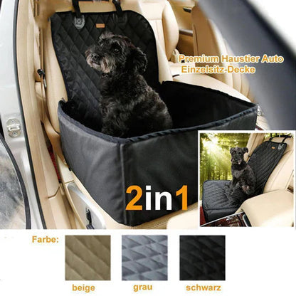 Waterproof Pet Car Seat Cover with Non-Slip Base