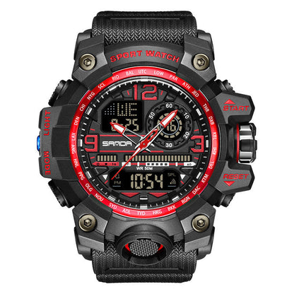 Men's Multifunction Watch with Luminous Display & Water Resistance