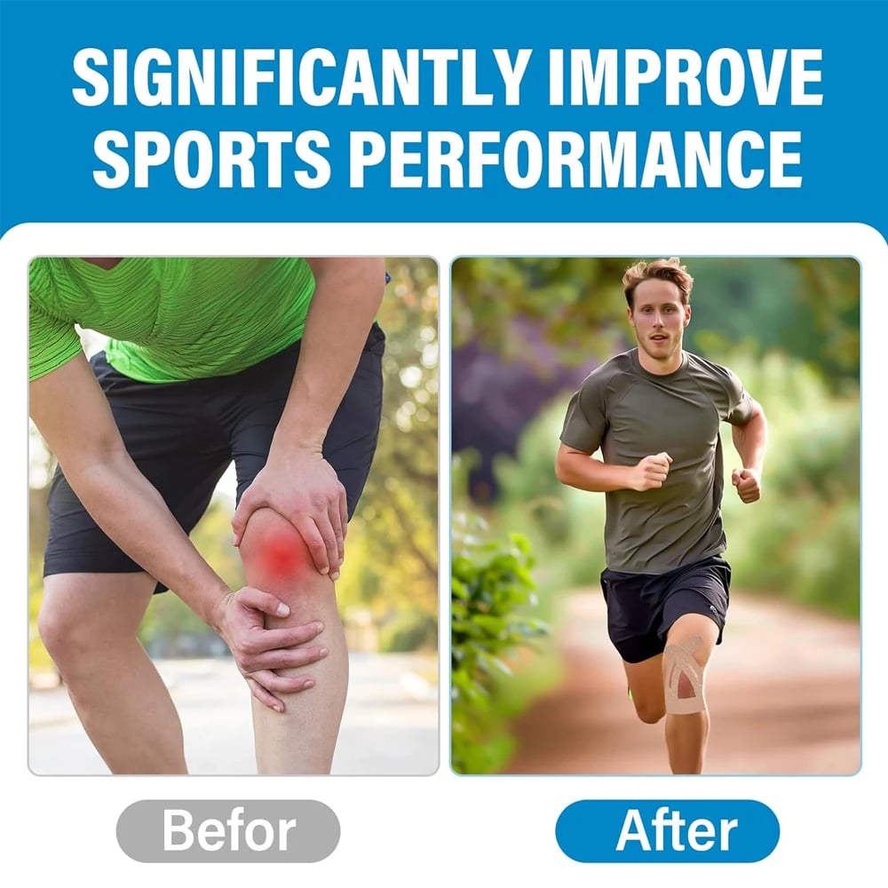 FlexiKnee Pre-Cut Kinesiology Knee Tape Strips