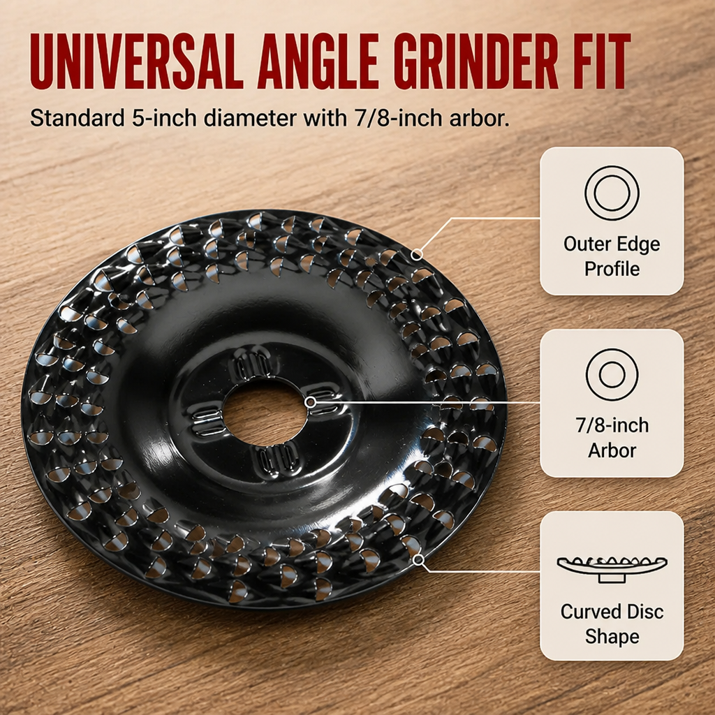 VeloCraft Wood Grinding Disc for Angle Grinder