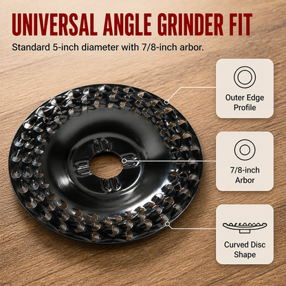 VeloCraft Wood Grinding Disc for Angle Grinder