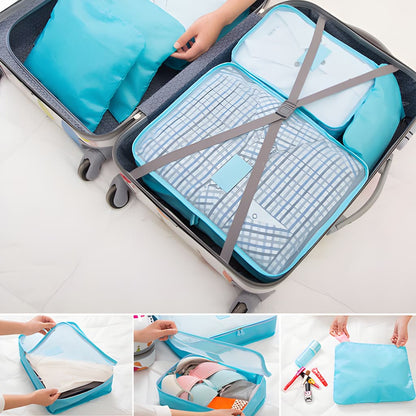 Suitcase Organizer Set with 6 Packing Pouches