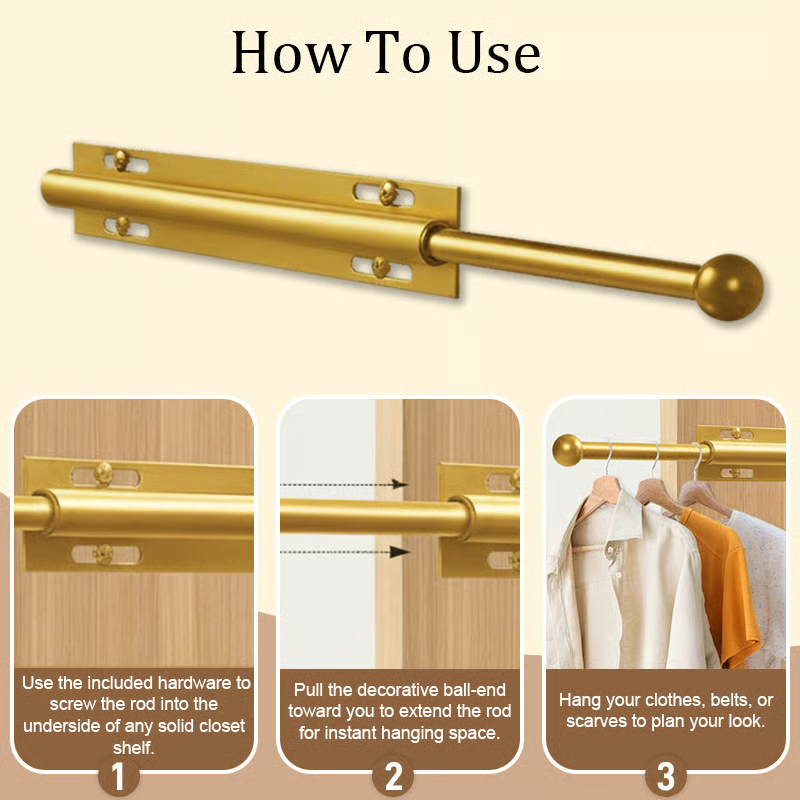 LuxHanger Valet Rod System for the Wardrobe