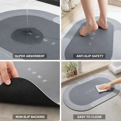 Super Absorbent Non-Slip Bath Mat