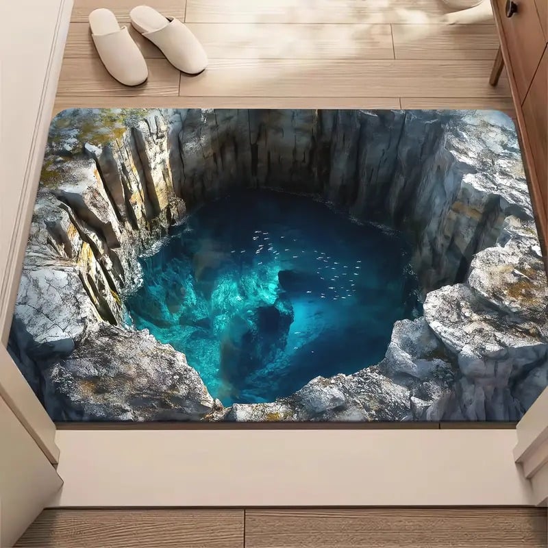 3D Optical Illusion Door Mat – Anti-Slip