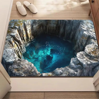 3D Optical Illusion Door Mat – Anti-Slip