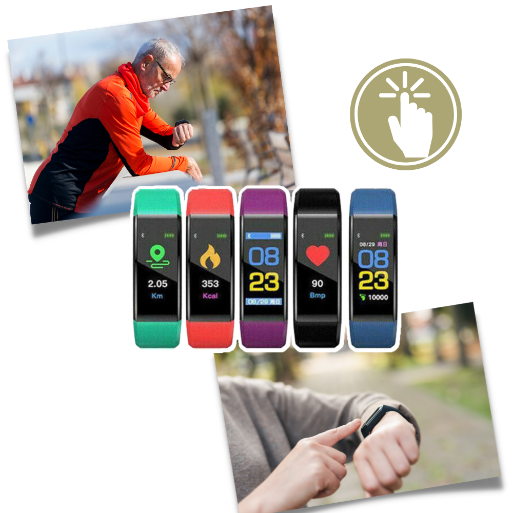 Senior Smartwatch with Heart Rate & Blood Pressure