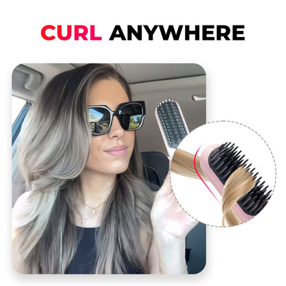 Cordless Hair Styler with Ceramic Brush, Rechargeable